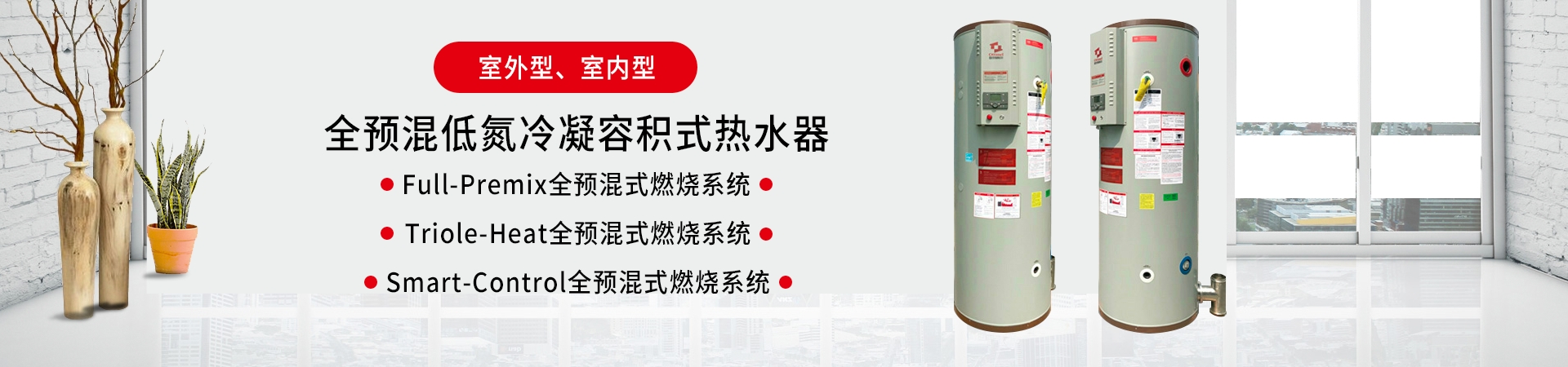 全预混低氮冷凝容积式热水器